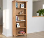 Julian Bowen Astoria Tall Bookcase in Solid Oak