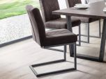 Julian Bowen Brooklyn Dining Chairs in Charcoal Grey - Set Of 2