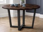 Julian Bowen Brooklyn Round Table in Dark Oak