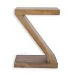 Varanasi Z Shaped Display Stand in Natural Wood