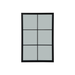Black Wood XL Window Mirror
