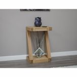 Z Small Console Table in Solid Oak