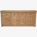 Bordeaux 4 Door 4 Drawer Sideboard in Solid Oak