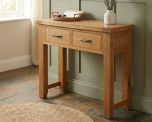 Somerset Oak 2 Drawer Console Table