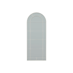 White Large Arched Window Mirror