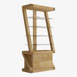 Z Display Cabinet in Solid Oak