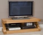 Z Plasma TV Unit in Solid Oak