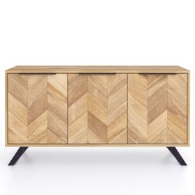 Haryana 3 Door Mango Wood Sideboard