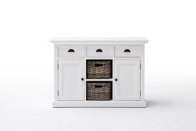 Novasolo Halifax Buffet with 2 Baskets in White