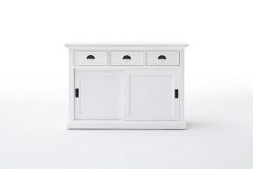 Novasolo Halifax Buffet with Sliding Doors in White