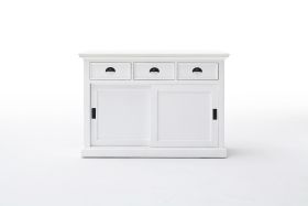 Halifax Buffet with Sliding Doors in White