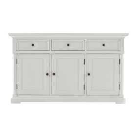 Provence French Country Classic Sideboard in Brilliant White
