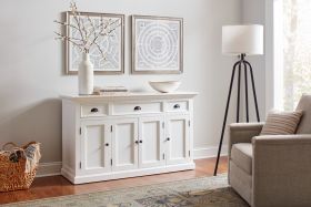 Halifax Buffet with 4 Doors & 3 Drawers in Classic White