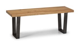 Julian Bowen Brooklyn Bench in Solid Oak