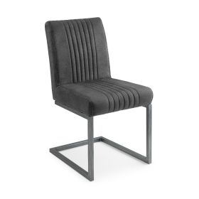 Julian Bowen Brooklyn Dining Chairs in Charcoal Grey - Set Of 2