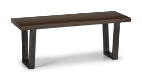 Julian Bowen Brooklyn Bench in Dark Oak