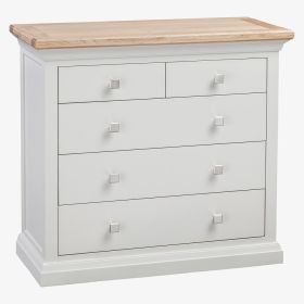 Cotswold 3+2 Chest of Drawers in Solid Oak