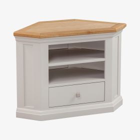 Cotswold Solid Oak Corner TV Cabinet