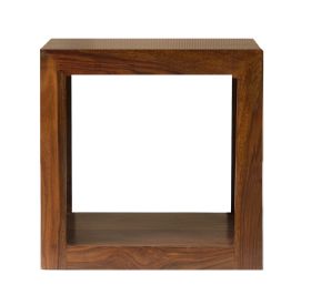 Agra 1 High Square Display Unit in Rosewood 