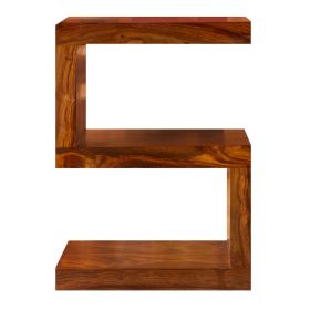 Agra S Shaped Display Stand in Rosewood 