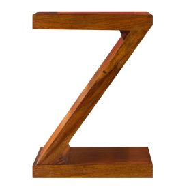 Agra Z Shaped Display Stand in Rosewood 