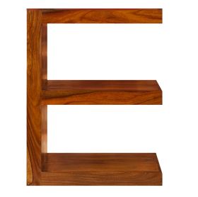 Agra E Shaped Display Stand in Rosewood 