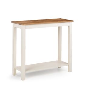 Julian Bowen Coxmoor 90cm Console Table in Ivory & Oak