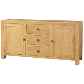 Avon Oak Sideboard With 2 Cupboards And 3 Drawers