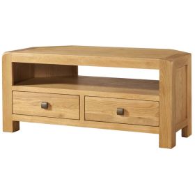 Avon Oak Corner Tv Stand