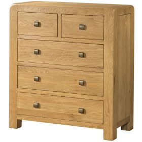 Avon Oak 2 Over 3 Chest Of Drawer