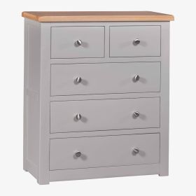 Diamond 3+2 Chest in Solid Oak