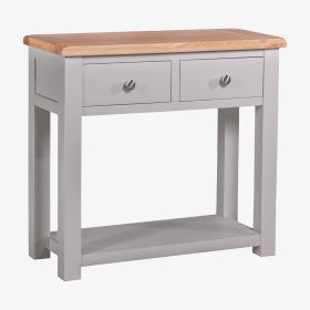 Diamond Hall Table in Solid Oak