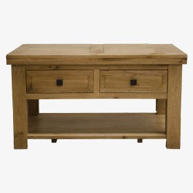 Deluxe Solid Oak 3' x 2' Coffee Table