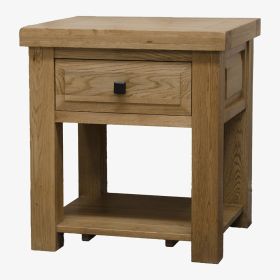 Deluxe Solid Oak Lamp Table