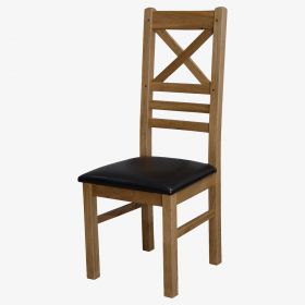 Deluxe Solid Oak New Crosback Dining Chair