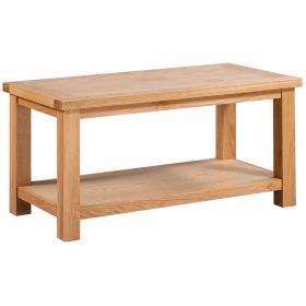 Dorset Oak Large Coffee Table With Shelf