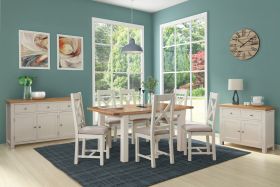 Dorset Ivory Medium Extending Dining Table