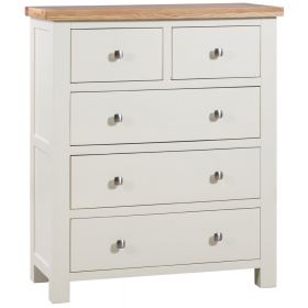 Dorset Ivory 2 Over 3 Drawer Chest Of Drawers 