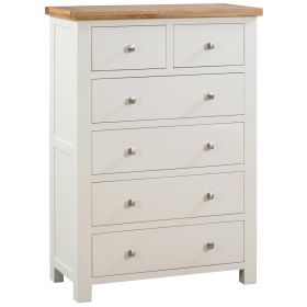 Dorset Ivory 2 Over 4 Drawer Chest Of Drawers 