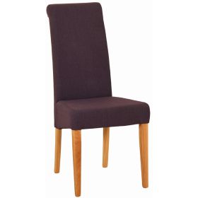 Dorset Oak Mauve Coloured Dining Chair