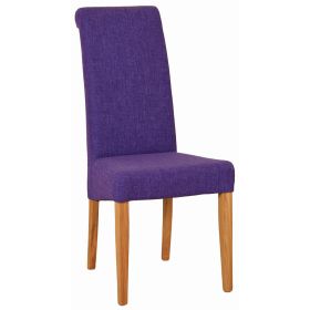 Dorset Oak Purple Coloured Dining Chair