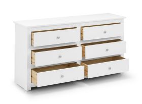 Julian Bowen Radley 6 Drawer Chest in Surf White