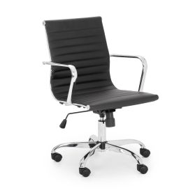 Gio Black & Chrome Office Chair