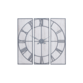 Roza Panelled Wall Clock