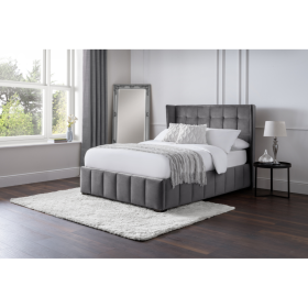 Julian Bowen Gatsby Double Bed in Light Grey