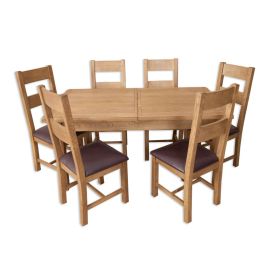Boston Rustic Living Medium Extendable Dining Table & Chairs Set
