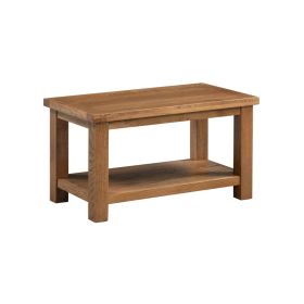 Harrogate Small Coffee Table With Shelf in Rustic Oak