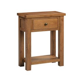 Harrogate 1 Drawer Console Table in Rustic Oak