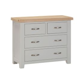 Berkshire 2+2 Chest of Drawers in Moon Grey