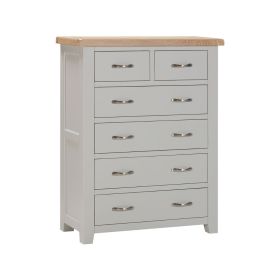 Berkshire 4+2 Chest of Drawers in Moon Grey
